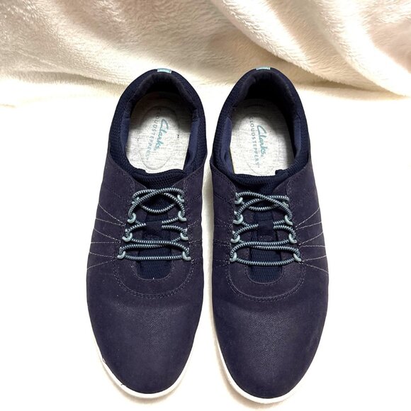 Clark’s Cloudstepper Adella Women’s 9.5 Dark Blue comfort Slip-on - Picture 3 of 7